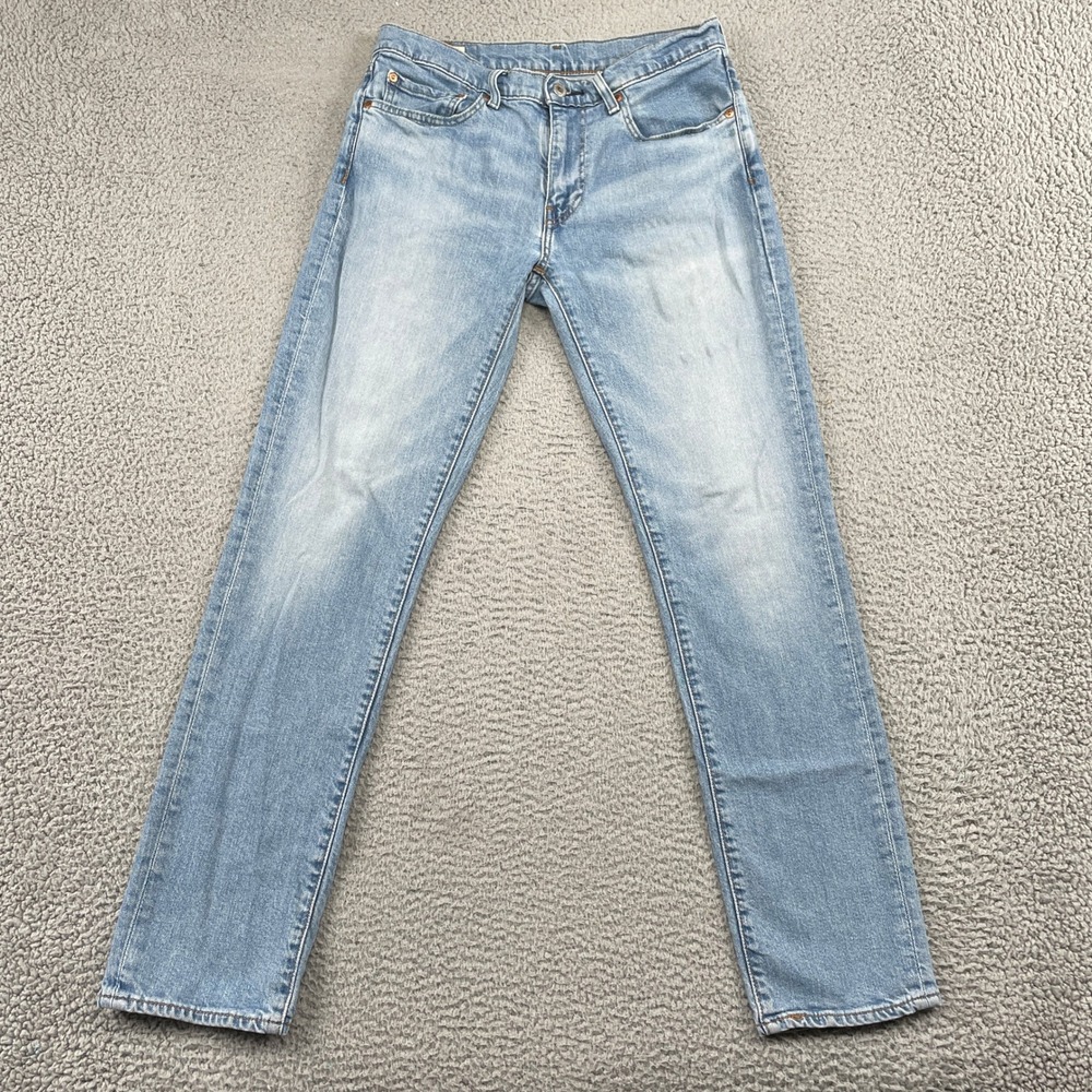 Levi's 511 Jeans Mens 32x32 Light Blue Slim Fit Premium WaterLess Denim